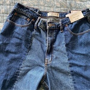 NWT Abercrombie Two Tone Loose Jeans